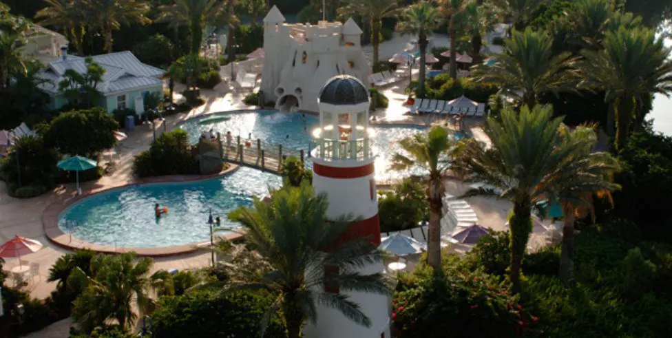 Pool, Sandcastle Slide & Lighthouse at DVC's Old Key West