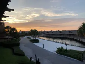 Sunset at Disney Vacation Club's Polynesian