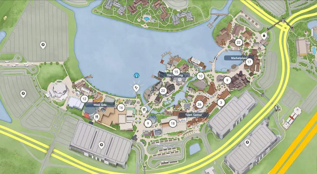 Disney Springs Map