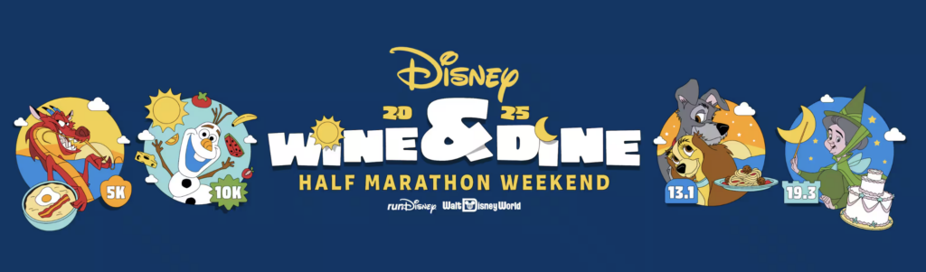 Disney Wine and Dine Half Marathon Weekend Themes visual