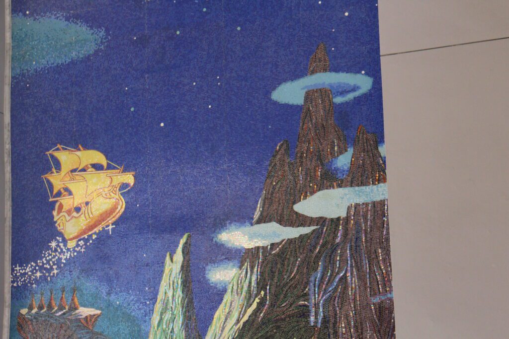 Disney's Riviera Resort Peter Pan mosaic of Neverland.