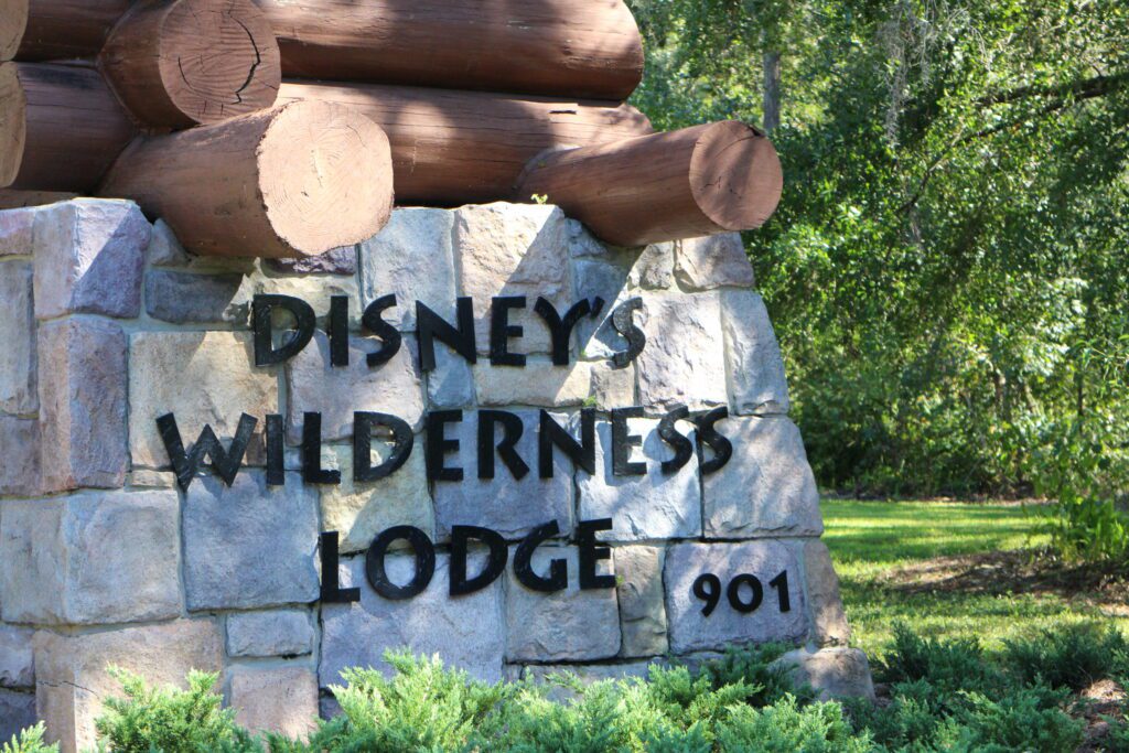 Wilderness Lodge Entrance Sign