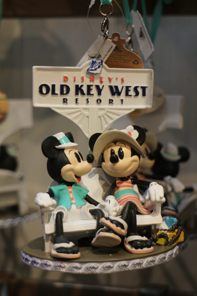 A Mickey and Minnie Disney's Old Key West ornament.