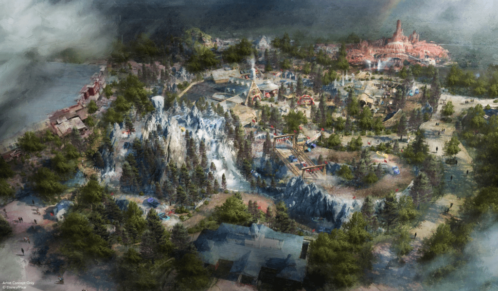 Cars land at Magic Kingdom artist concept