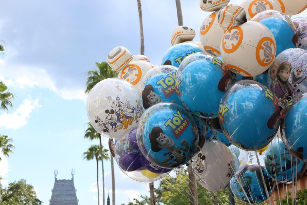 Disney Hollywood Studios colorful balloons.